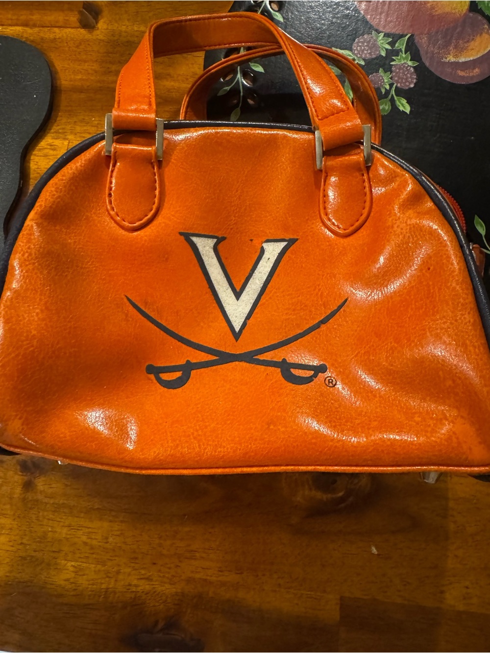 Vintage Nexlyne UVA Cavaliers Orange Handbag